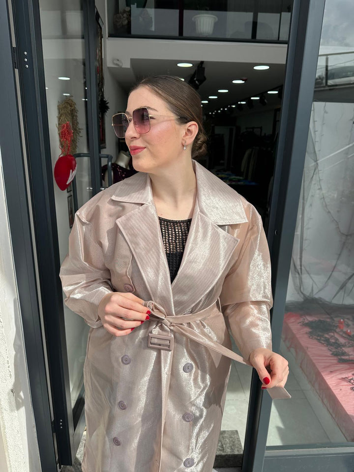 ORGANZE KUMAŞ TRENCH