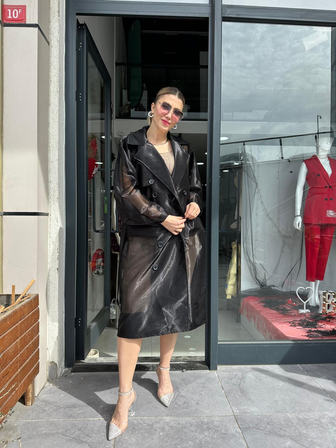 ORGANZE KUMAŞ TRENCH