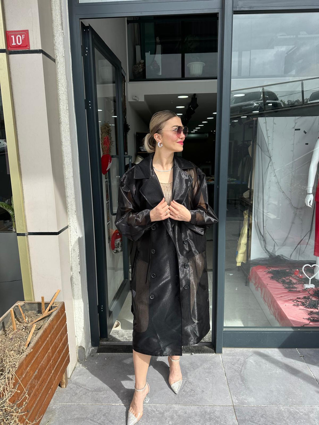 ORGANZE KUMAŞ TRENCH