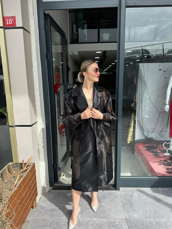 ORGANZE KUMAŞ TRENCH