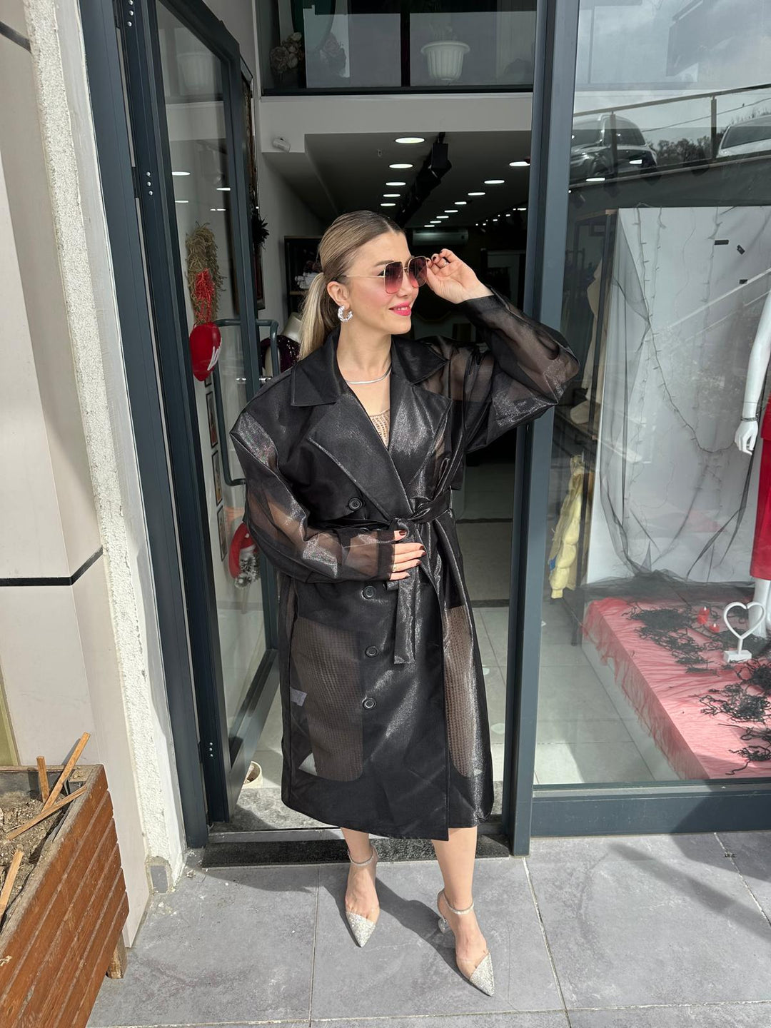 ORGANZE KUMAŞ TRENCH