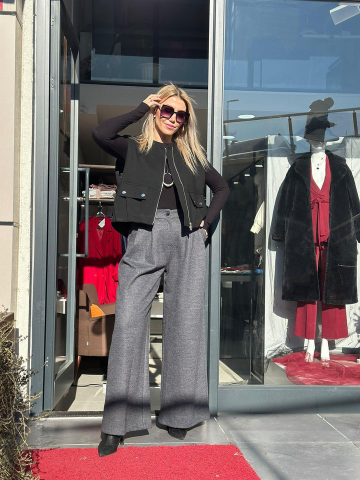 Gabardin Bomber Yelek