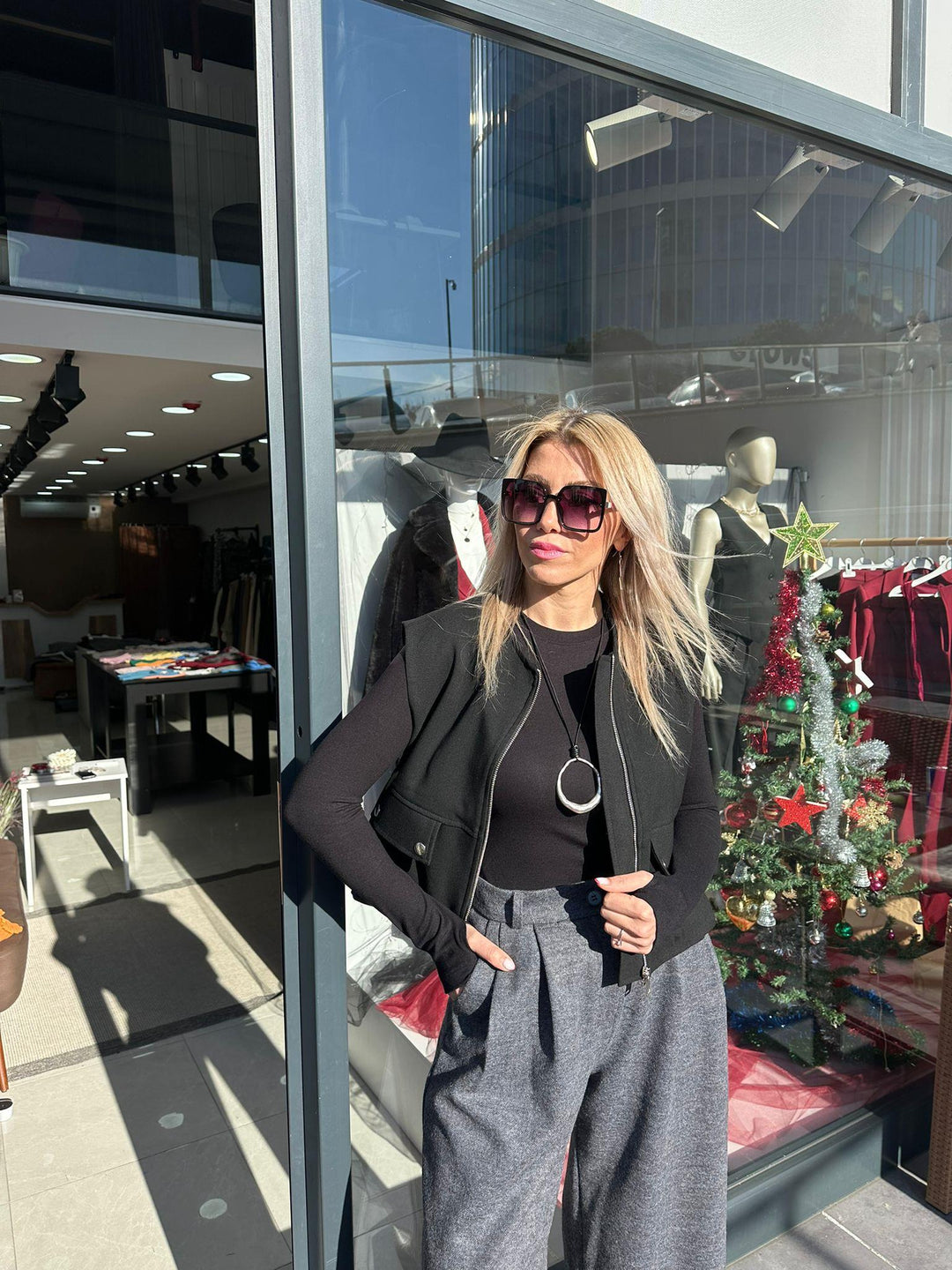Gabardin Bomber Yelek