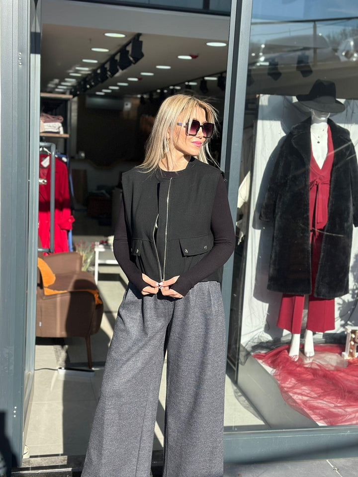 Gabardin Bomber Yelek