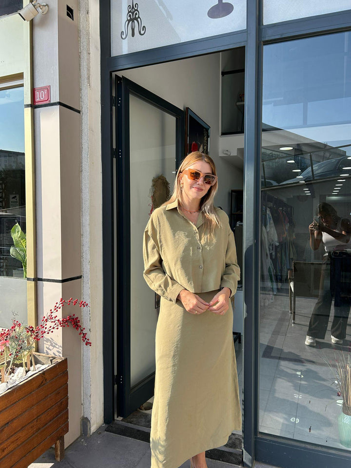 TENCEL GÖMLEK+ ASKILI ELBİSE