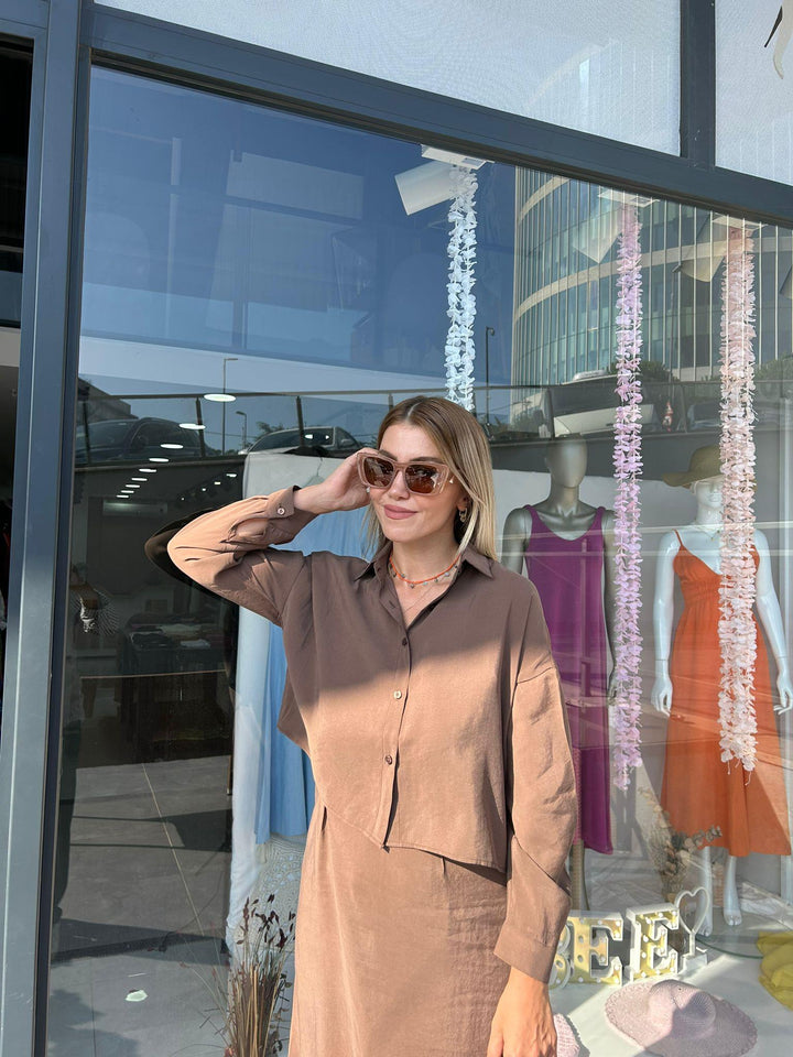 TENCEL GÖMLEK+ ASKILI ELBİSE
