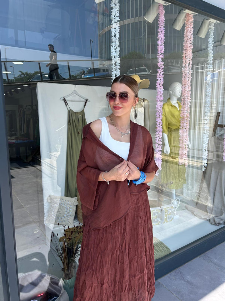 TENCEL CRİNKİL ETEK