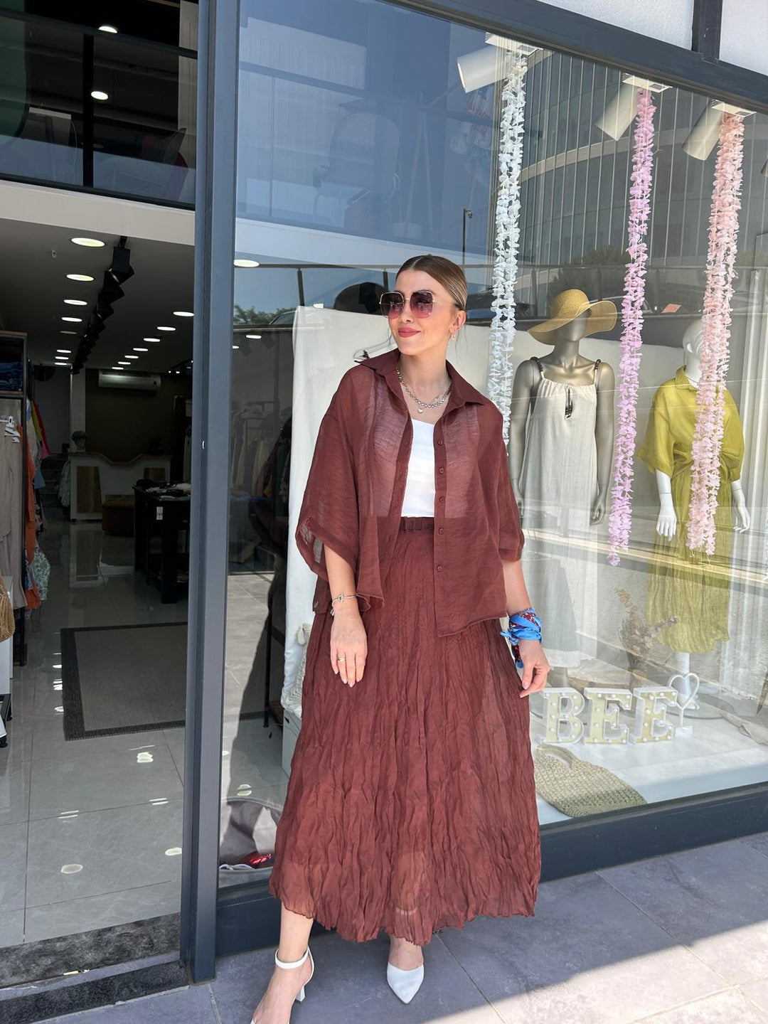 TENCEL CRİNKİL ETEK