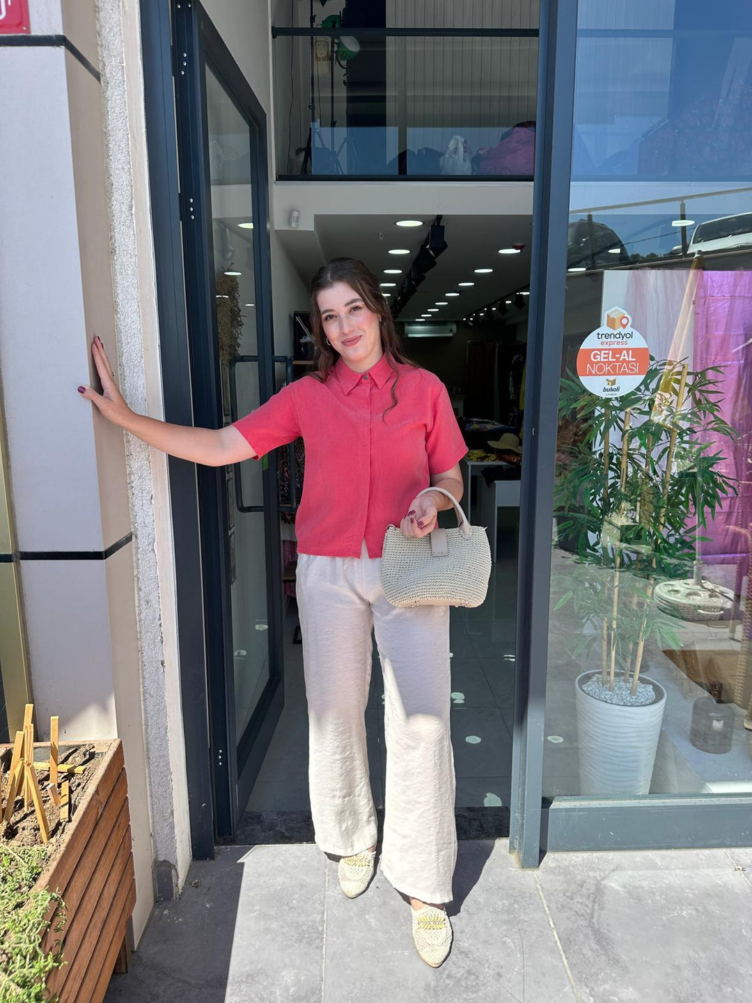 Tencel Kırmızı Gömlek