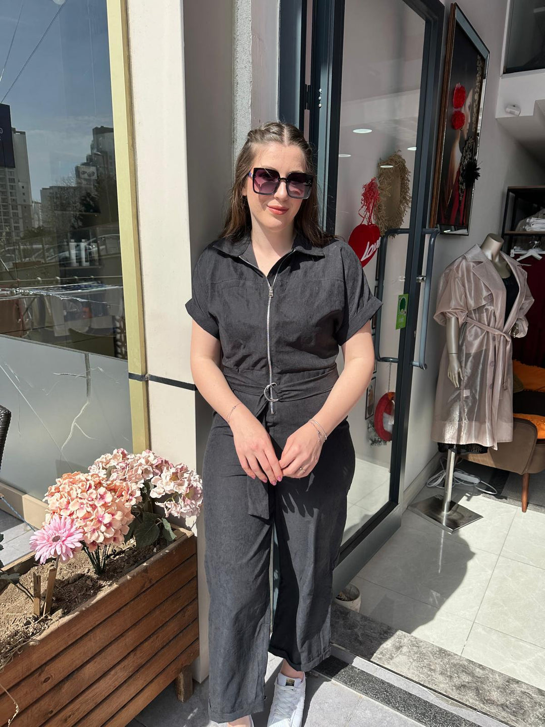 TENCEL KUMAŞ SPOR SİYAH TULUM
