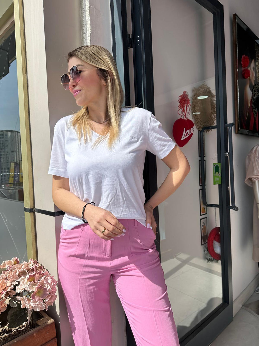 Tencel Kumaş Yüksek Bel Pantolon
