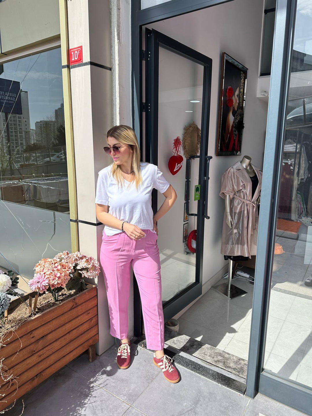 Tencel Kumaş Yüksek Bel Pantolon