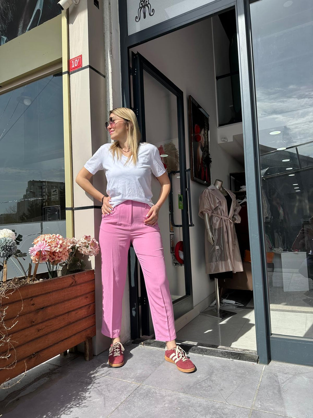 Tencel Kumaş Yüksek Bel Pantolon