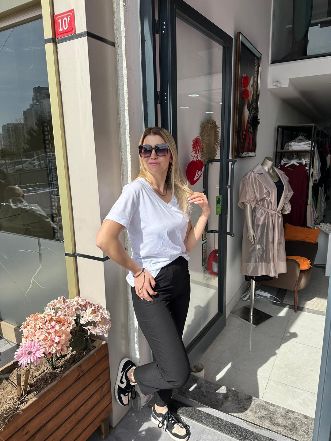 Tencel Kumaş Yüksek Bel Pantolon