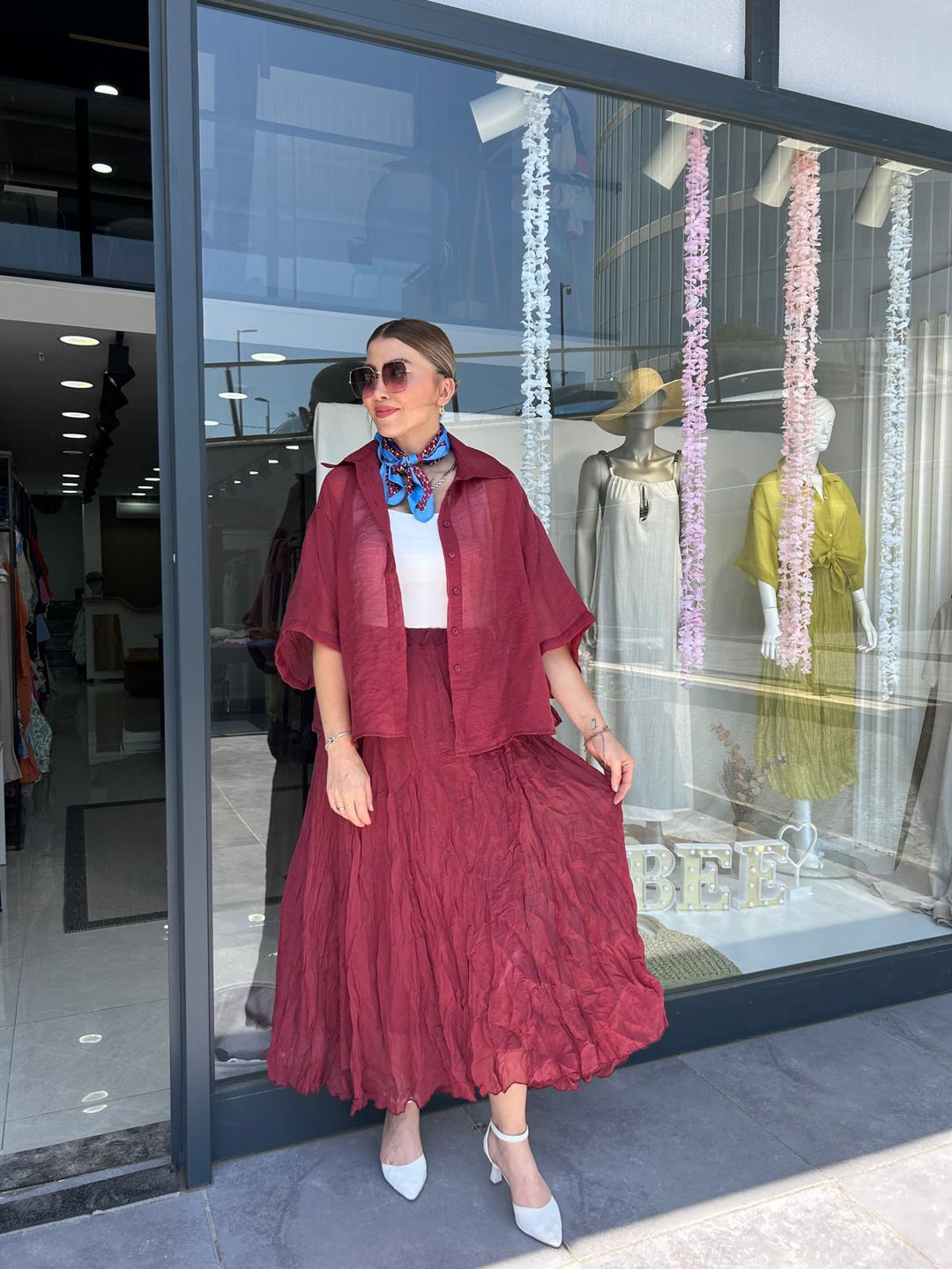 TENCEL CRİNKİL ETEK