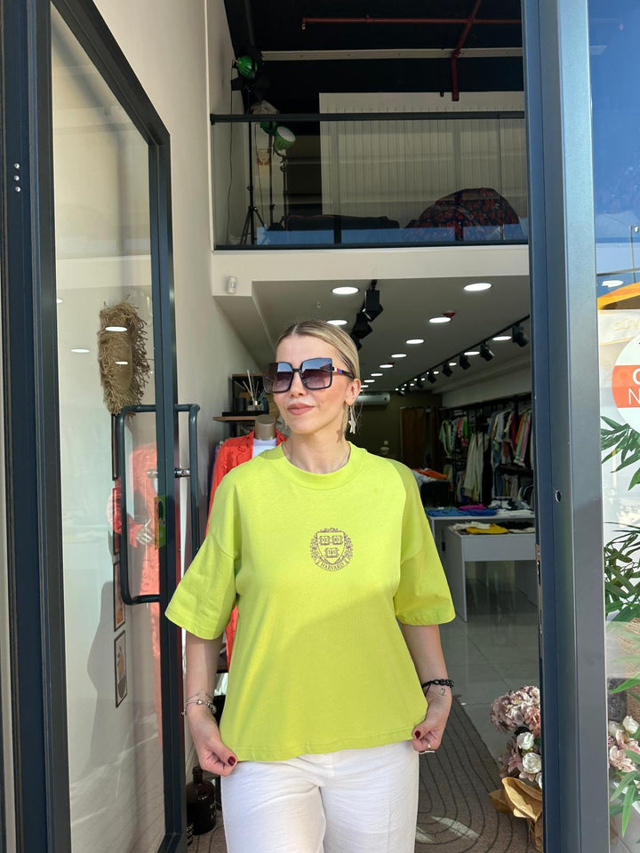 Yeşil Baskılı Tshirt