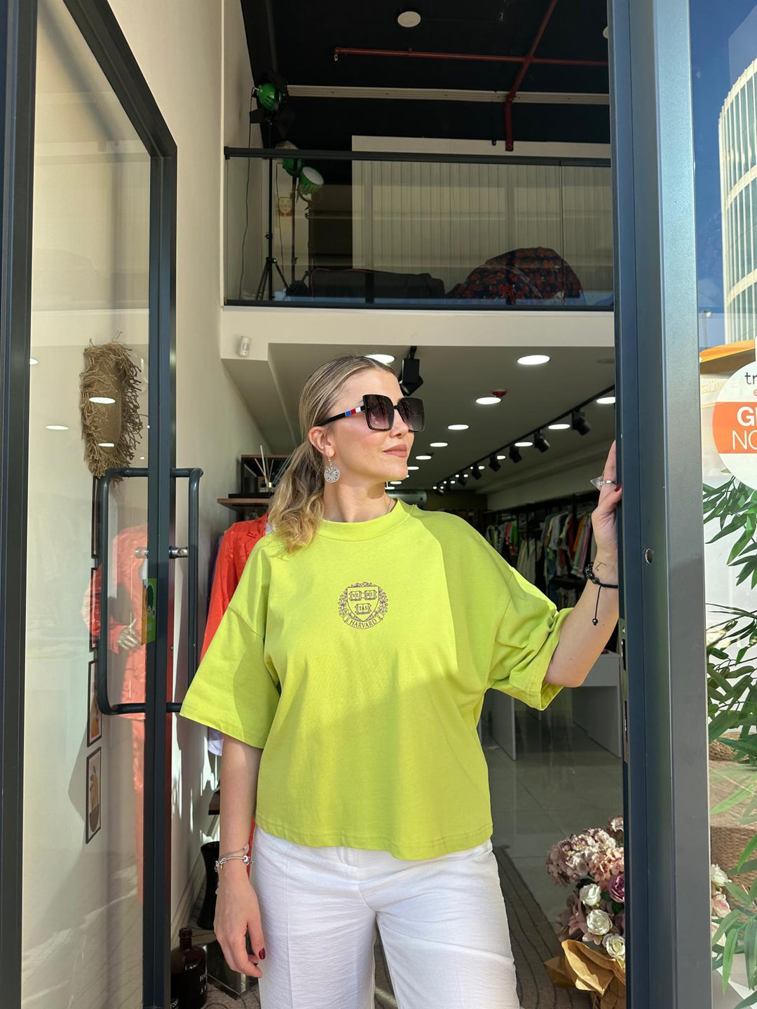 Yeşil Baskılı Tshirt