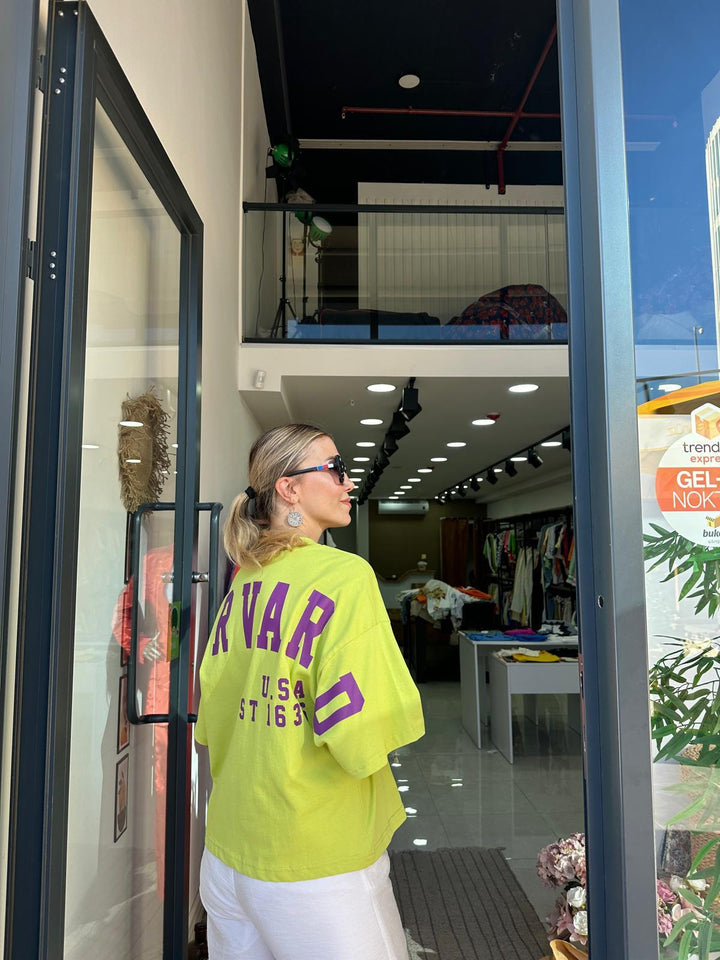 Yeşil Baskılı Tshirt